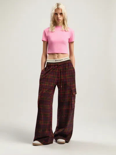 Palm Angels Classic Logo Baby Tee In Pink