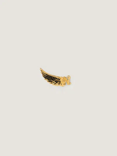 Palm Angels Wings Earring Jewelry In Gold