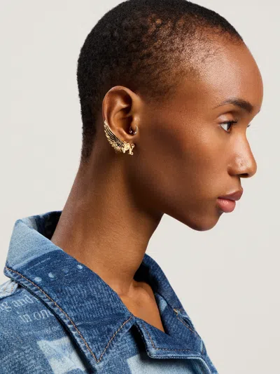 Palm Angels Wings Earring Jewelry In Gold