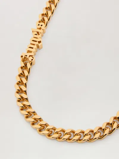 Palm Angels Angels Chain Necklace In Gold