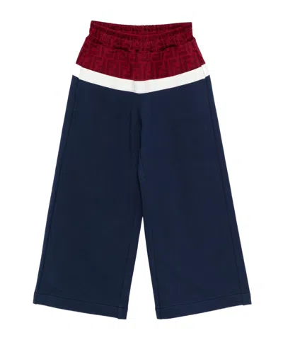 Fendi Ff-logo Panel Trousers In Multi