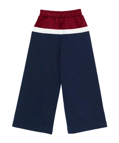 Fendi Ff-logo Panel Trousers In Multi