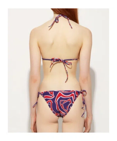 Pucci Labirinto Print Halterneck Bikini Top In Multi