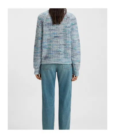 Hugo Boss Multicoloured-yarn Sweater In An Alpaca Blend In Multi