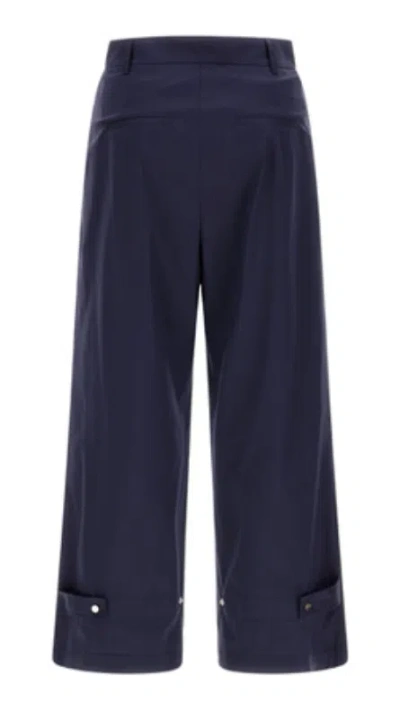 Herno Belt Loop Casual Pants In Blue