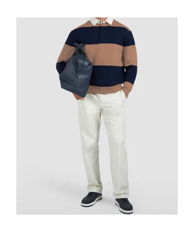 Paul & Shark Rugby Wool Cashmere Polo Shirt In Multi