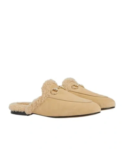 Gucci Princetown Damenslipper In Brown