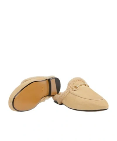 Gucci Princetown Damenslipper In Brown