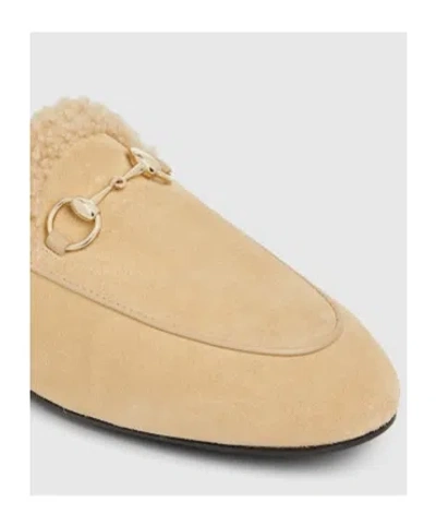 Gucci Princetown Damenslipper In Brown