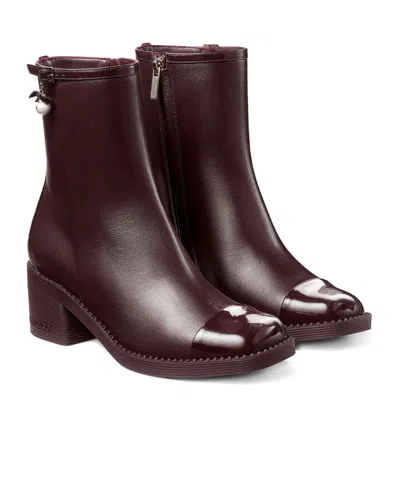 Jimmy Choo 60mm Adry Leather Ankle Boots In Burgundy
