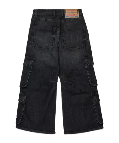 Diesel D-sire Cargo Pocket Jeans In Black