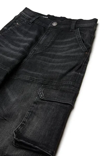 Diesel D-sire Cargo Pocket Jeans In Black