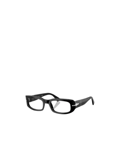 Persol Geometric Frame Plain Mirror In Black