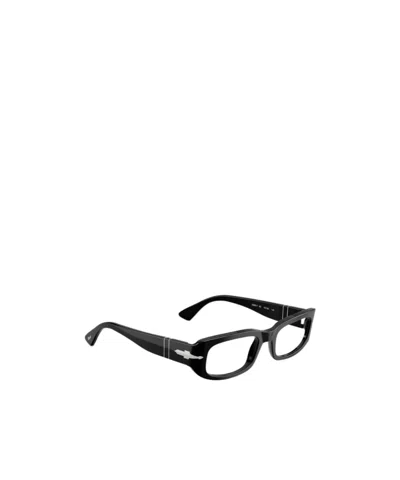 Persol Geometric Frame Plain Mirror In Black