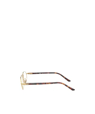 Persol Geometric Frame Plain Mirror In Gold