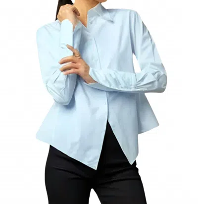 Grammar Superlative Long Sleeve Shirt In Ice Blue In Blue