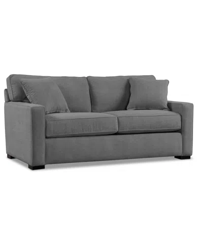 Macy's Radley Fabric Apartment Sofa, Exclusively At  In Gray