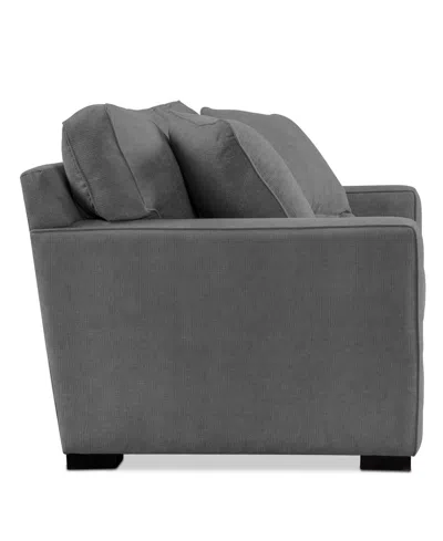 Macy's Radley Fabric Apartment Sofa, Exclusively At  In Gray