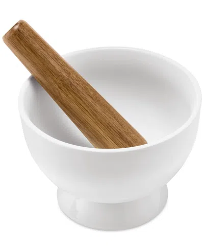 The Cellar Whiteware Mortar And Pestle Set, Exclusively At Macy's In White