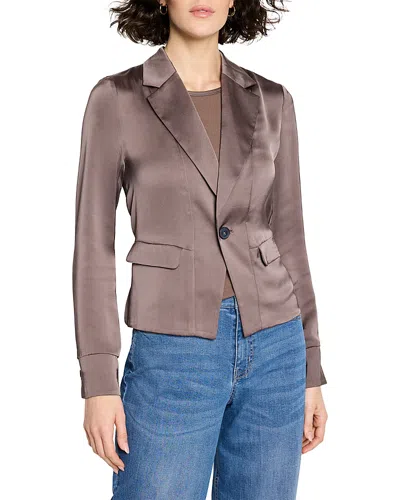 Nic + Zoe Nic+zoe Day Gloss Tuxedo Jacket In Gray