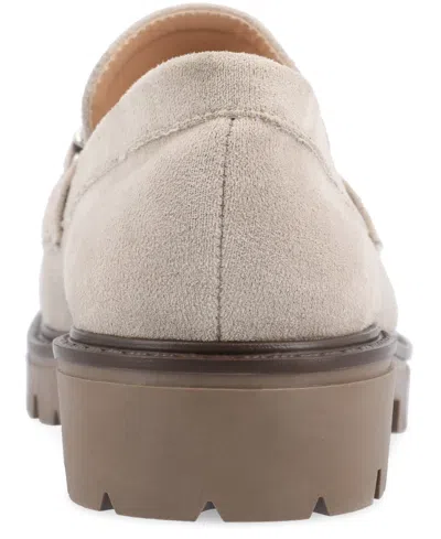 Journee Collection Jessamey Womens Moc Closed Toe Loafers In Neutral
