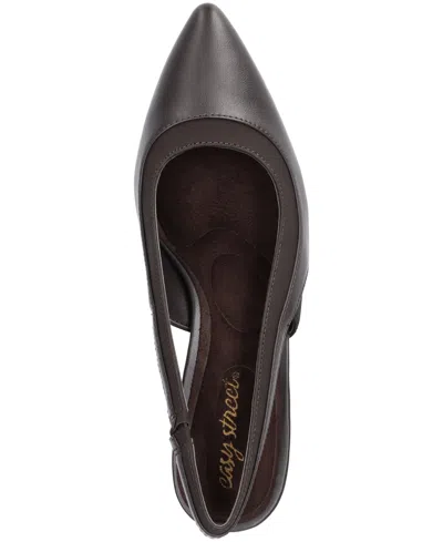 Easy Street Dessa Womens Pointed Closed Toe Stiletto Heel Pumps In Blue