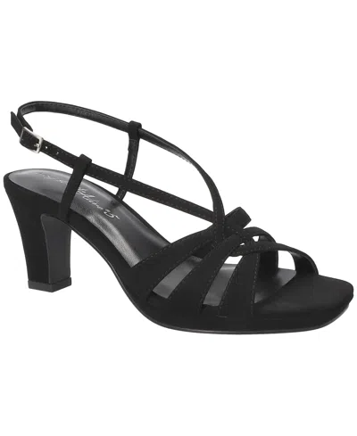 Easy Street Women's Valorie Square Toe Platform Sandals In Black