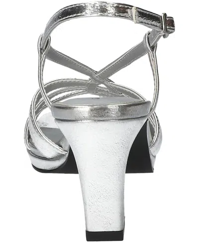 Easy Street Womens Valorie Heeled Sandals In Metallic