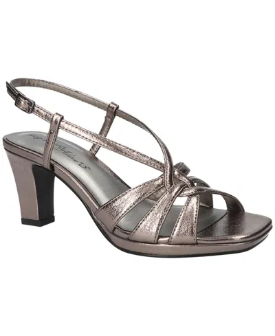 Easy Street Valorie Slingback Platform Sandal In Silver