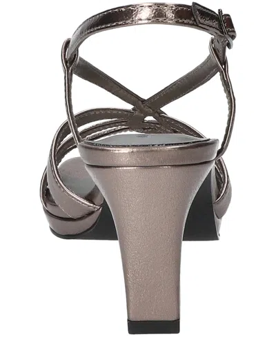 Easy Street Valorie Slingback Platform Sandal In Silver