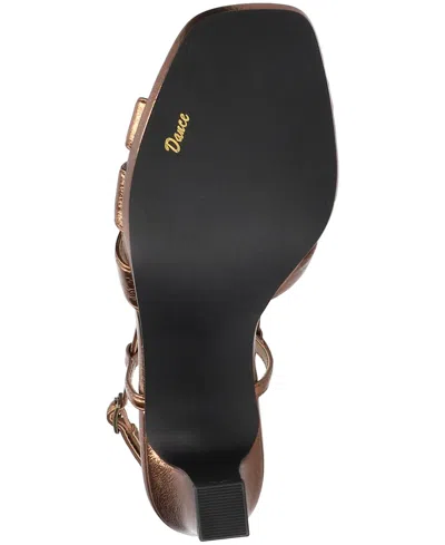 Easy Street Womens Valorie Heeled Sandals In Gold