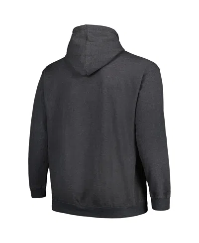 Fanatics Men's Heather Charcoal Arizona Cardinals Big Tall Pullover Hoodie In Gray