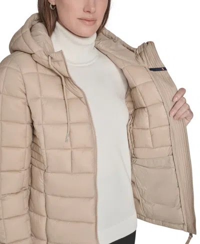 Tommy Hilfiger Women's Hooded Packable Puffer Jacket In Brown