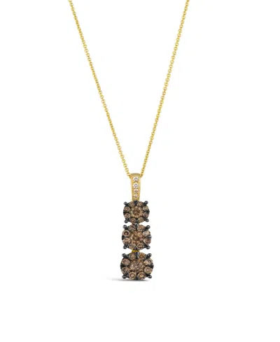 Le Vian Chocolate Diamond (1.11 Ct. T.w.) & Nude Diamond (.04 Ct. T.w.) Pendant Necklace In 14k Honey Gold In Gold