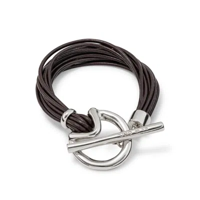 Unode50 Gold Twelve-strap Glow Bracelet In Black