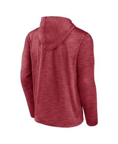 Fanatics Men's Heather Cardinal Arizona Cardinals Hook And Ladder Pullover Hoodie In Red