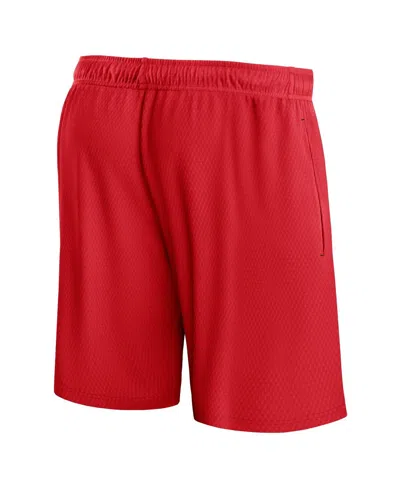 Fanatics Men's Red Atlanta Hawks Post Up Mesh Shorts In Purple