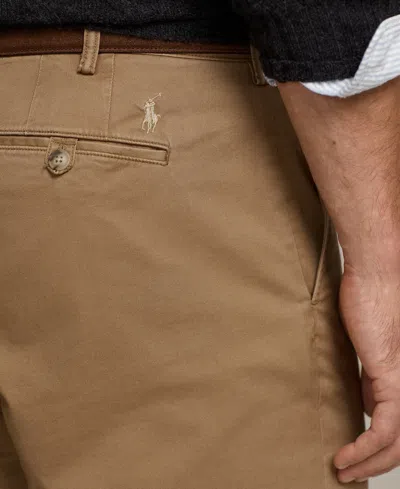 Polo Ralph Lauren Men's Big & Tall Stretch Straight Fit Chino In Brown