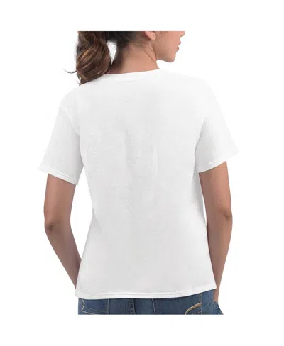 G-iii 4her By Carl Banks Women's White Houston Texans Play The Ball T-shirt In White