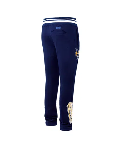Pro Standard Men's Navy Georgia Tech Yellow Jackets Script Tail Fleece Sweatpants In Blue