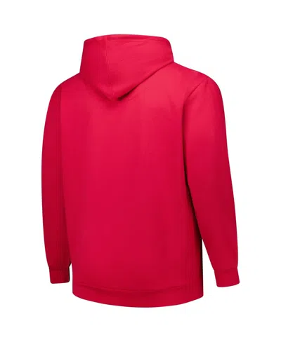 Fanatics Men's Scarlet San Francisco 49ers Big Tall Sleeve Hit Full-zip Hoodie In Multi