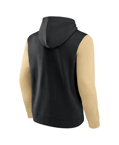 Fanatics Men's Black New Orleans Saints Big Tall Outline Pullover Hoodie In Black