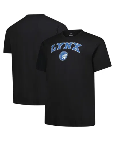 Fanatics Men's Black Minnesota Lynx Big Tall Arch Logo T-shirt In Black