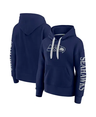 Fanatics Women's College Navy Seattle Seahawks Elements Next Pullover Hoodie In Blue