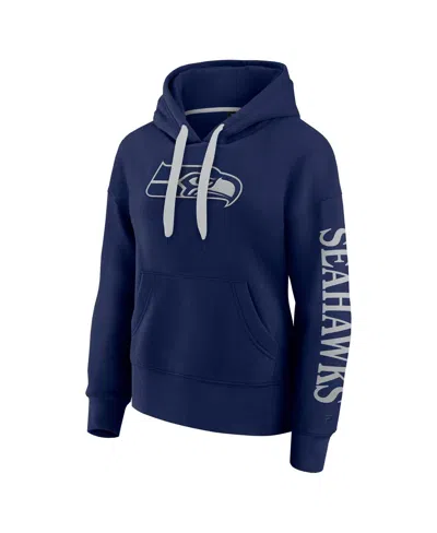 Fanatics Women's College Navy Seattle Seahawks Elements Next Pullover Hoodie In Blue