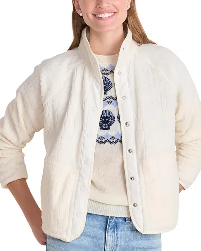 Vineyard Vines Fleece Jacket In White