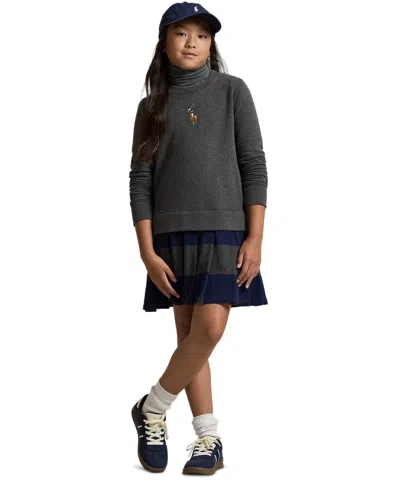 Polo Ralph Lauren Dress With Logo In Gray