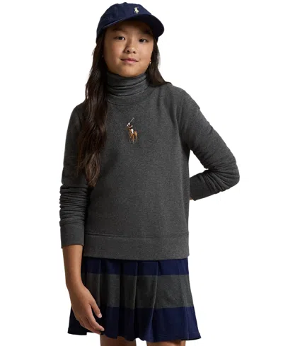 Polo Ralph Lauren Dress With Logo In Gray