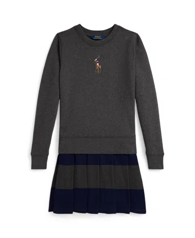 Polo Ralph Lauren Dress With Logo In Gray