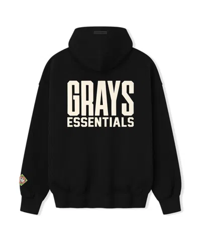 Fear Of God Men's Black Homestead Grays Negro Leagues Baseball Museum Fleece Pullover Hoodie In Black